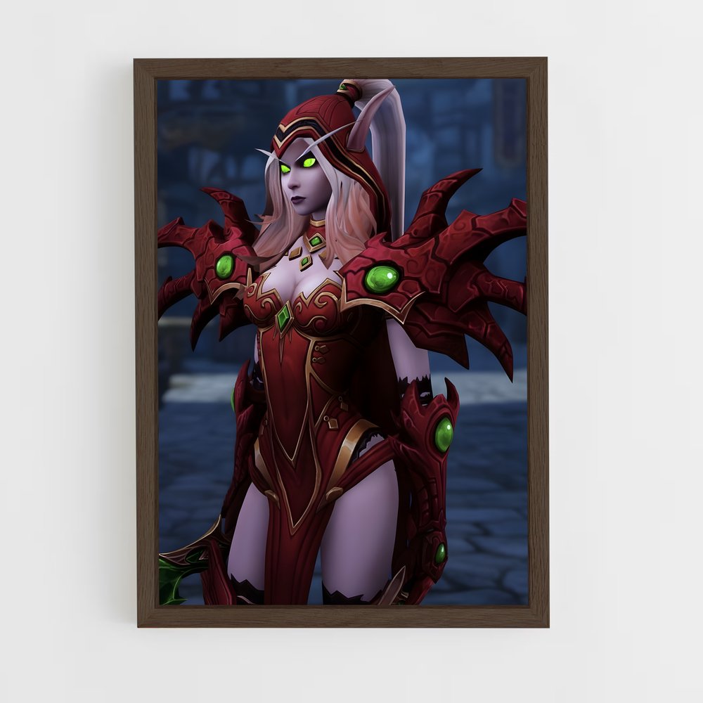 Poster L'Enchantresse Écarlate – affiche World of Warcraft (vue 5)